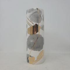 Lenox Brush Strokes Abstract Cylinder 9" Vase AP16