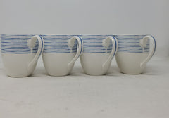 Set Of 4 Noritake Blue Hammock Mugs AP50