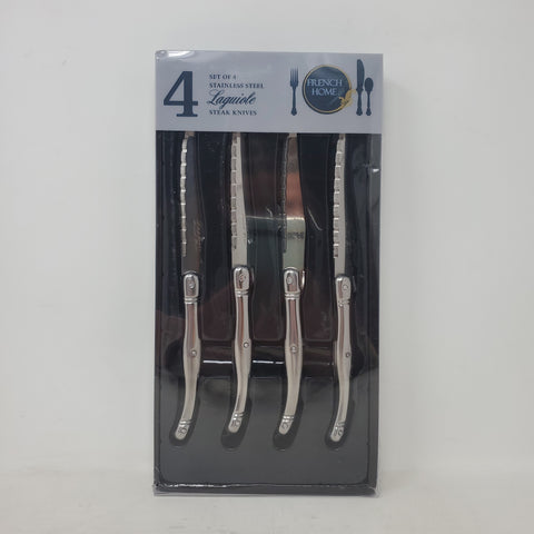 French Home Laguiole Set Of 4 Stainless Steel Steak Knives AP15