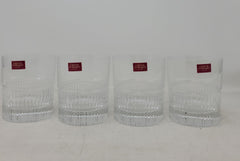 Set Of 4 Cristal D'arques Verres Double Old Fashion Glasses GC2