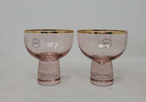 Set Of 2 Lenox Trianna Blush Cocktail Glasses AP26