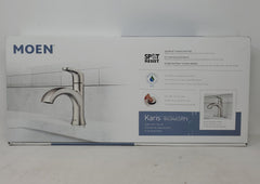 Moen Karis Spot Resist Brushed Nickel One-Handle Bathroom Faucet B2C2