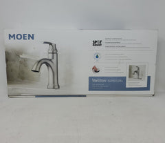 Moen Wellton Single-Handle Spot Resist Brushed Nickel Bathroom Faucet B2C2