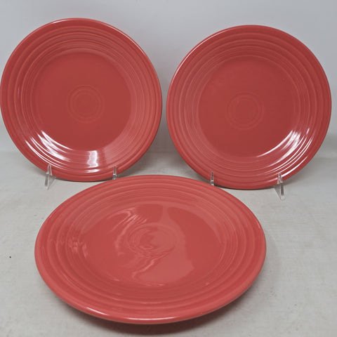 Set Of 3 Fiesta Flamingo 9 Inch Luncheon Plates AP18