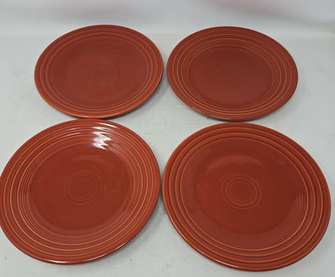 Set of 4 Fiesta Paprika 9 Inch Luncheon Plates AP18