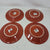 Set of 4 Fiesta Paprika 9 Inch Luncheon Plates AP18