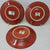 Set Of 3 Fiesta Paprika 9 Inch Luncheon Plates AP18