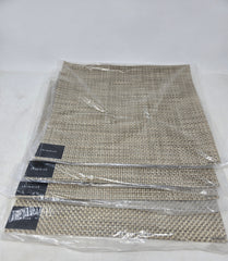 Set Of 4 Chilewich Basketweave Latte 13X14 Placemats GC2