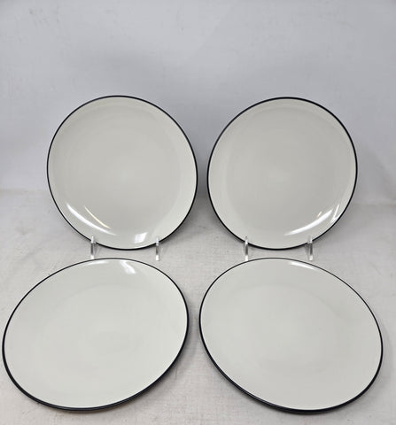 Set Of 4 Noritake Colorwave Graphite Salad Plates AP39