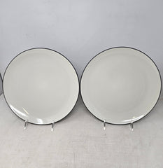 Set Of 2 Noritake Colorwave Graphite Dinner Plates AP39