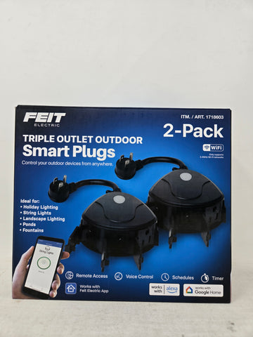 Feit triple Outlet Outdoor Smart Plugs 2 Pack AP20