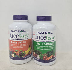 Natrol JuiceFestiv Daily Fruit & Veggie 240 Capsules AP29