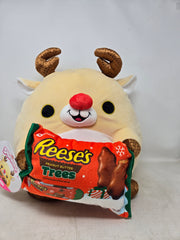 Snackles Christmas Reindeer & Reeses Peanut Butter 14 Inch Plush by ZURU AP43