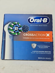 Oral-B Set Of 10 CrossAction Rplacement Brush Heads AP5