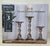 Set Of 3 2 In 1 Glass Candle Holders B3C3