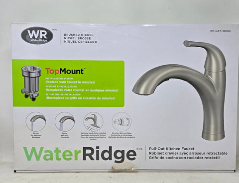 Water Ridge Brushed Nickel Pull-Out Kitchen Faucet B2C2