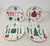 Set Of 4 American Atelier 8 Inch Holiday Plates B1