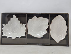 Set of 3 Thirstystone Harvest Ceramic Appetizer Plates  B8