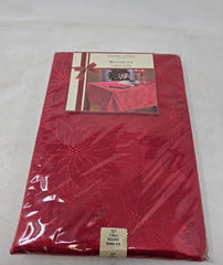 Bardwil Linens Winter Joy Red Tablecloth B3