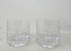 Set Of 2 Villeroy & Boch Miss Desiree 10.75oz Old Fashion Crystal Glasses AP53