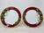 Set Of 2 Charter Club Grand Buffet Holly Berry Accent Plates B8