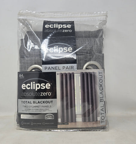 Eclipse Absolute Zero Blackout Curtains Kimball Grey AP44