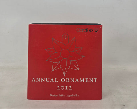 Orrefors 2012 Annual Ornament Poinsettia Flower B10