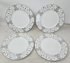 Set of 4 Vera Wang Wedgewood Luncheon Plates Imperial Scroll AP16