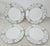 Set of 4 Vera Wang Wedgewood Luncheon Plates Imperial Scroll AP16