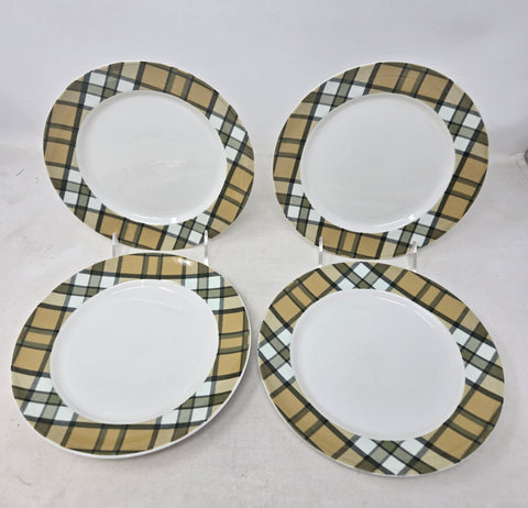 Set Of 4 Spode Glen Lodge 8 Inch Dessert Plates AP49