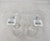 Set Of 2 Lenox Chirp Balloon Wine Glass 24 Oz Etched Clear Stemware Discontinued AP41
