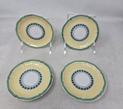 Set Of 4 Villeroy & Boch French Garden Fleurence Espresso Saucers AP11
