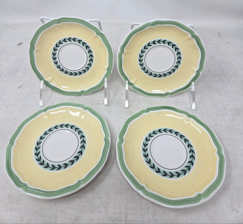 Set Of 4 Villeroy & Boch French Garden Fleurence Espresso Saucers AP11