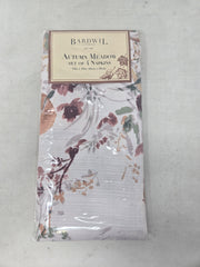 Set Of 4 Bardwil Linens Autumn Meadow Napkins F2
