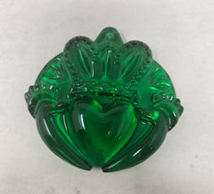 Waterford Claddagh Crystal Green Ornament B2
