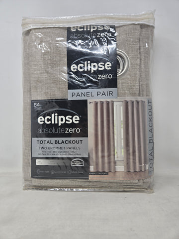 Eclipse Absolute Zero Blackout Curtains Kimball Natural Ap44