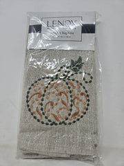 Set Of 4 Lenox French Perle Pumpkin Napkins B1