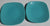 Fiesta 7 1/2 in Square Turquoise Plates AP44
