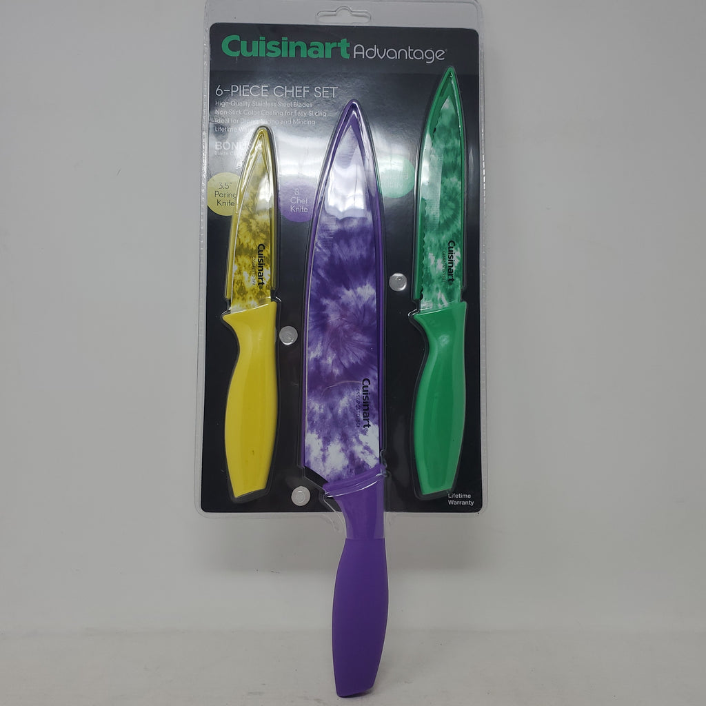 Cuisinart Tie Dye Print 6-Pc. Chef Cutlery Set