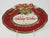 Fitz and Floyd "Holiday Wishes" Damask Holiday Sentiment Tray B8