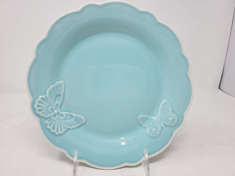 New - lenox Butterfly Meadow Carved Blue 9 Accent Plate AP22
