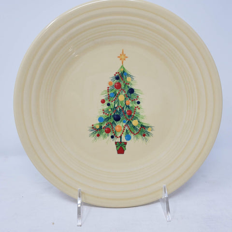 Fiesta 9" Luncheon Ivory Plate Christmas Tree B4