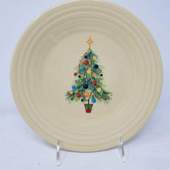 Fiesta 9" Luncheon Ivory Plate Christmas Tree B4