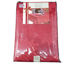 Bardwil Linens Winter Joy 60x120 Red Tablecloth B3