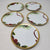 Set Of 5 Charter Club Grand Buffet Saucer Plates Christmas B8