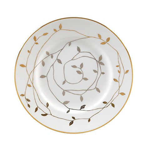 Wedgwood Gilded Leaf Bread and Butter Plate, 6", White GC2 BOX 2